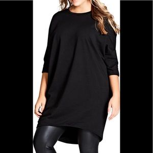 City Chic High Low Oversized Sweatshirt